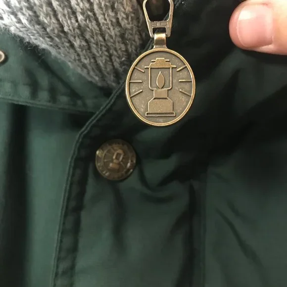 Coleman outdoor vintage zip up jacket medium green warm work parka - Picture 3 of 10